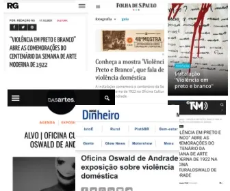 Recortes de imprensa sobre Violência em Preto e Branco